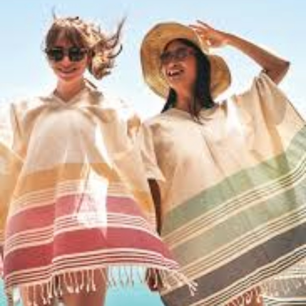 HOST PICK! Tribe Alive Caftan Cover-Up~Seafoam NWT - Picture 3 of 3